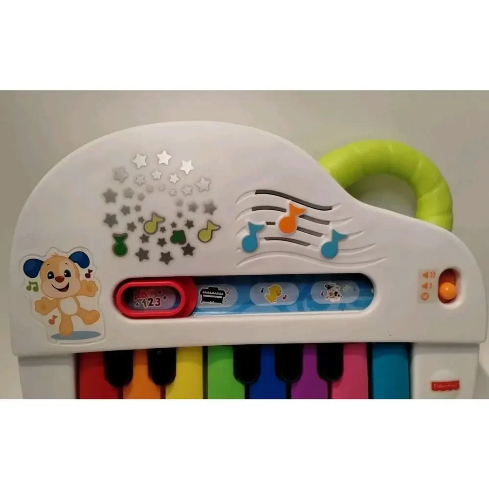 Fisher Price Laugh And Learn Silly Sounds Light Up Piano Musical Keyboard -Works